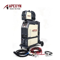 APEXYN 380V Mesin Las MIG Industri Tugas Berat 500A Double Pulse MIG500DP Troli Gulungan Kawat 15KG Berkualitas Tinggi