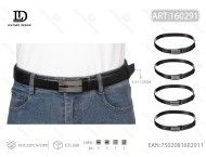 Cinturón de Cuero Genuino para Hombre, 3.5 cm x 125 cm, Hebilla de Dos Piezas, Estilo Formal - Product Image 3