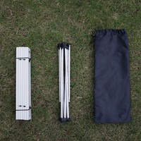 Table pliante en aluminium pour l'extérieur, portable, pour pique-nique, barbecue, camping, plage, salle de sport, légère, durable, écologique