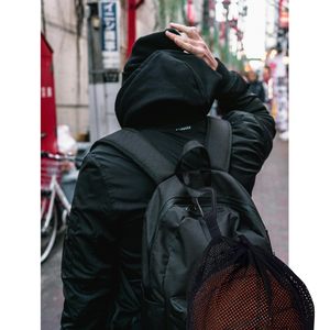 Portable Single <b>Drawstring</b> Mesh Ball Basketball Bag with Buckle Volleyball Storage Sports Soccer Football Bag with Zipper Pocket - Product Image 3
