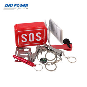 Op SOS ชุดปฐมพยาบาลโลหะขนาดเล็ก, กล่องเครื่องมือฉุกเฉินสำหรับตั้งแคมป์กลางแจ้ง - Product Image 6