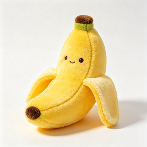 Peluche de Plátano Personalizado, Adorable Peluche Amarillo Suave y Esponjoso con Cara Sonriente, Peluche Temático de Frutas - Product Image 2