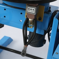 Plateau tournant de soudage 50 kg, positionneur de soudage HD-50 avec mandrin de tour WP200 et support de torche pneumatique, trou central 25 mm / 65 mm