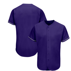 เสื้อเบสบอลซอฟต์บอลผู้ชายสั่งทำขายส่ง พิมพ์ลายได้ นุ่ม สบาย 100% โพลีเอสเตอร์ คอวี แห้งเร็ว ระบายอากาศได้ดี สำหรับเล่นกีฬา - Product Image 1