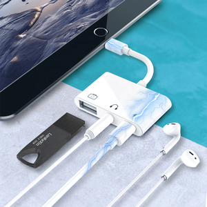 Adattatore Fotocamera USB <span class=keywords><strong>C</strong></span> OTG, Adattatore per Cuffie da <span class=keywords><strong>3</strong></span>,5mm Tipo <span class=keywords><strong>C</strong></span>, Adattatore Lettore di Schede USB-<span class=keywords><strong>C</strong></span> OTG per Android - Product Image 2