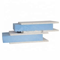 Placa de parede resistente ao incêndio mgo, painéis eps xps pu core mgso4 da placa do sanduíche 50mm para mercado do vietnã