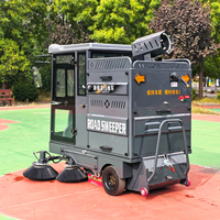 Balayeuse autoportée électrique de 2000 mm de large, certifiée CE, directement de l'usine, pour entrepôts, ateliers et places publiques