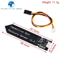 Module de capteur d'humidité du sol capacitif TZT pas facile à corroder fil de tension large 3.3 ~ 5.5V résistant à la corrosion avec gravité