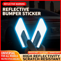 Autocollant réfléchissant en époxy pour garde-boue de voiture, auto-adhésif, anti-rayures, anti-collision, décoratif, style basique, usage unique, marque MZLH