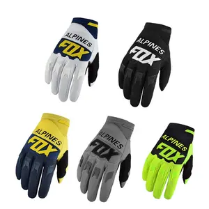 Custom Summer Motocross Racing Gloves Full Finger Motorcycle Riding Gloves Breathable Motorbike Bike MTB DH ATV Hand Gloves