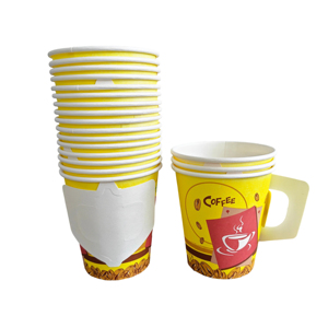 Gobelet en papier jetable pour café, bubble tea, expresso, eau, tasse personnalisée avec impression - Product Image 1