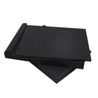 Éponge Studio Noir Moniteur Haut-Parleur Isolation Absorption Mousse Acoustique Antidérapant Absorbant les Chocs Subwoofer Insonorisation Pad