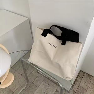 Petit sac à bandoulière étudiant tutorat sac à main fourre-tout sac en toile pour faire du shopping avec support d'épaule confortable - Product Image 2