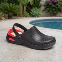 DIAN Chaussures sans latex de qualité supérieure Chaussures antibactériennes Couleur noire Sabot ultraléger pour la vente à l'exportation