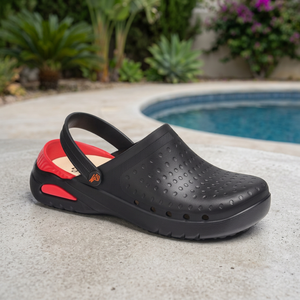 Zapatos sin látex de calidad superior DIAN calzado antibacteriano color negro Zueco ultraligero para exportación venta - Product Image 2