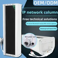 Speaker Kolom Suara Stereo Kelas D 20W Tahan Air untuk Luar Ruangan dengan Remote Control, Audio Jaringan IP, untuk Kampus, Siaran Darurat, dan Publik