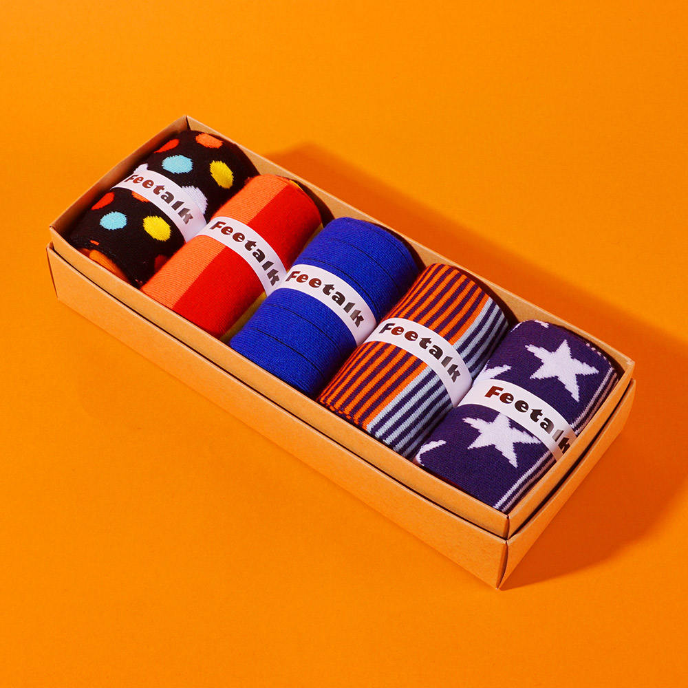 Manufactory Wholesale Unisex Funny Colorful Modal Cotton Socks Popular Color Box Sets for Men Fashionable Men's Dress Socks