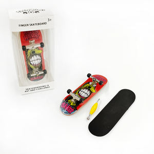 Barato personalizado Finger Board Mini Skateboard Skate Truck Pro personalizado diapasón de madera con cubiertas ruedas camiones - Product Image 4