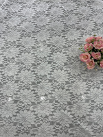 Vente directe usine – Tissu en dentelle florale multicolore en chenille élastique, brodé, pour cérémonies, mariages et tenues sexy