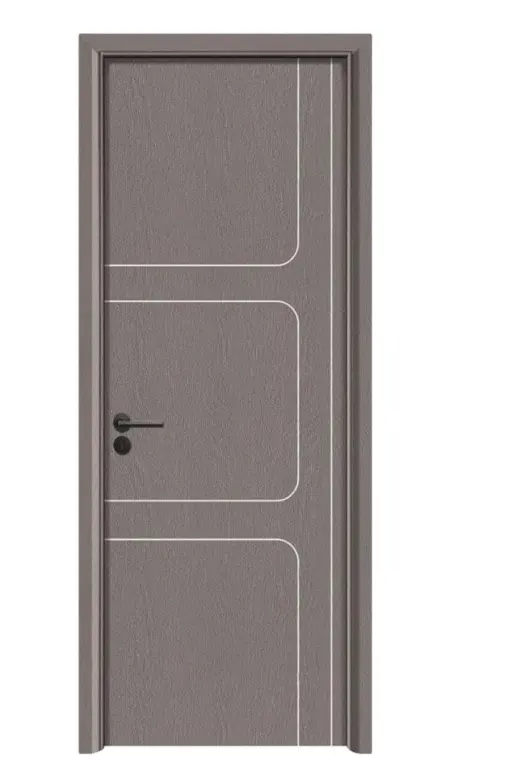 Isolamento acustico impermeabile camera da letto interna in legno PVC WPC porte con telaio della porta