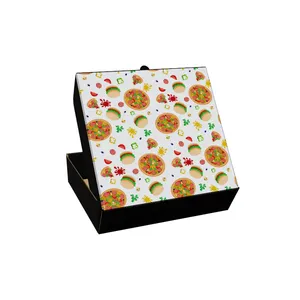저렴한 도매 피자 상자 배송 준비, 식품 등급 생분해성 종이 상자 12 14 16 18 인치 맞춤형 로고 인쇄 피자 상자