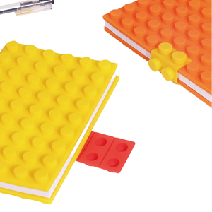 Colorful Silicone Building Block Notebook Creative <b>Writing</b> <b>Journal</b> Custom Logo Notepad for Students Office Gifts Promotions - Product Image 3