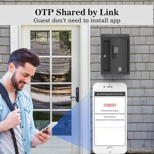 Buzón de metal inteligente montado en la pared Buzón <span class=keywords><strong>digital</strong></span> de gran capacidad E-Lock Diseño moderno resistente a la intemperie Impermeable al aire libre - Product Image 3