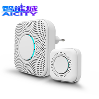 Sonnette sans fil Sheng Qiong, nouveau design, prise EU/US, sonnette intelligente à piles, 110V-220V