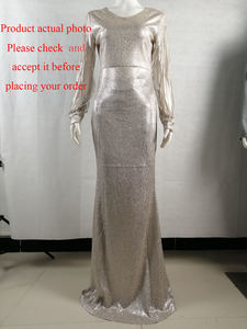 MINMIN Abbigliamento 021 Abito Lungo <span class=keywords><strong>da</strong></span> Donna Color Albicocca con Frange e Paillettes, Vestito <span class=keywords><strong>da</strong></span> <span class=keywords><strong>Sera</strong></span> per Feste - Product Image 6