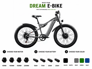 Bicicleta Eléctrica para Hombre de 2000W con Doble Motor, Batería de Larga Duración de 17.4Ah, Frenos de Disco Hidráulicos, 7 Velocidades, Neumáticos Todoterreno de 26'', Resistente y Robusta - Product Image 2