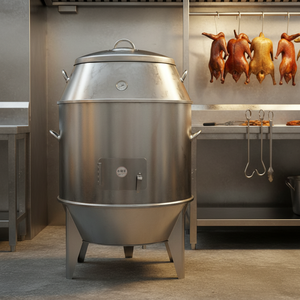 Rôtissoire à canard au charbon de bois professionnelle, rôtissoire cylindrique sans fumée au charbon de bois de fruits de 80 cm et 90 cm pour poulet - Product Image 2