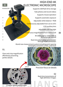กล้องจุลทรรศน์โลหะอิเล็กตรอนเครื่องมือซ่อมนาฬิกาสำหรับสังเกตชิ้นส่วนนาฬิกากล้องจุลทรรศน์โทรศัพท์มือถือสำหรับซ่อม - Product Image 4