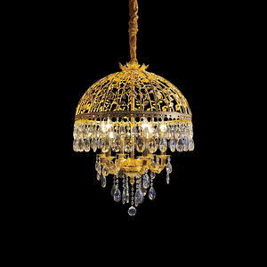 Soffitta antica lampade in ottone lampadario Reception lampadario decorativo soggiorno camera da letto luci pendenti in ottone antico francese - Product Image 3