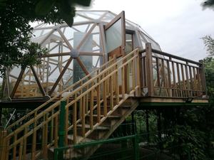 บ้านหรูโปร่งใสแก้วกลวง5 + 9A + 5 Geodesic แกลมปิ้งลูกโลกโดม - Product Image 5