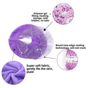 แพ็คน้ําแข็งลูกปัดเจลดินแพ็คน้ําร้อนเย็นแพ็คเจลร้อนหรือเย็นสําหรับการให้นมบุตรแผ่นพยาบาลแบบใช้ซ้ําได้สําหรับแม่ที่ให้นมบุตร - Product Image 5