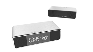 <span class=keywords><strong>Réveil</strong></span> OEM 4 en 1 <span class=keywords><strong>Radio</strong></span> FM Haut-parleur BT avec <span class=keywords><strong>chargeur</strong></span> de <span class=keywords><strong>téléphone</strong></span> sans fil 5W - Product Image 3
