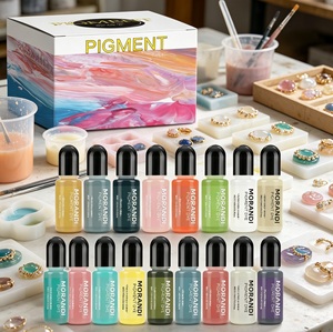 Ensemble de pigments de résine Morandi, colorant silicone hautement concentré pour résine époxy/UV, artisanat DIY non toxique et jouets squishy - Product Image 3