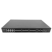 Switch Ethernet Terkelola L3 16 Gigabit SFP OEM Pabrik Terbaik, 4 Port 10G SFP, 8 Port Fiber untuk Pusat Data dan Jaringan Rumah