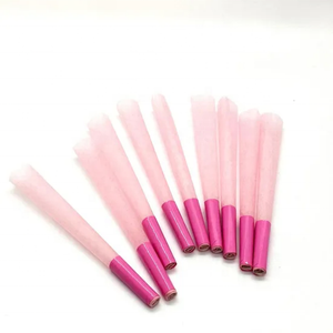 Customized 109MM pink conical roll paper wholesale unbleached classic brown <b>smoking</b> paper cone accessories - Product Image 2