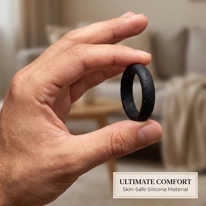 Huawen Brand Scrotal <strong>Restraint</strong> Silicone Cock Ring <strong>for</strong> <strong>Men</strong> with Delayed Alternative Function BDSM <strong>Sex</strong> Toy - Product Image 4