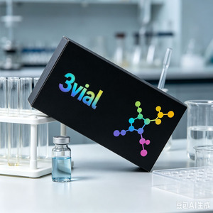 Caja de Cartón Aséptica Holográfica Dorada Brillante Personalizada, Bandeja para Viales, Logotipo Personalizado Impreso, Viales Individuales o Múltiples de 3ml y 10ml - Product Image 3