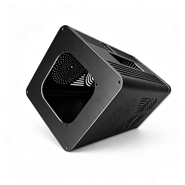 Custom Aluminum Extrusion Audio Equipment Shell Black Anodized Portable Bluetooth Speaker Aluminum Case With Laser Cutting Vents