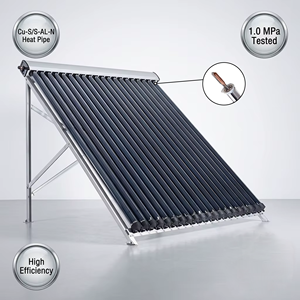 Collecteur <span class=keywords><strong>solaire</strong></span> thermique haute pression <span class=keywords><strong>à</strong></span> tubes sous vide 58/1800 mm, 6 bars, pour projets - Product Image 1