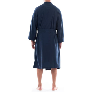 Peignoir en coton/fibre de bambou thermique sur mesure, logo personnalisé, imperméable, respirant, séchage rapide, peignoirs longs pour hommes - Product Image 2