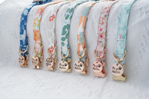 Collier pour chien en coton de qualité supérieure, taille XS, doux, écologique, élégant, moderne, design imprimé de luxe, durable, confortable, personnalisé - Product Image 5