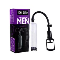 Pompe à pénis manuelle YEQU pour l'agrandissement, extenseur à vide, jouet sexuel pour adultes - Silicone + ABS, étanche IPX5, plus puissant