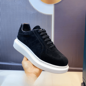 Alexander - Zapatos Deportivos Casuales para Mujer, con Parches de Gamuza Amarilla, Suela Gruesa Mc para Mayor Altura, Modernos y a la Moda - Product Image 5