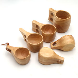 Gran oferta, juego de tazas de taza de senderismo de madera con <span class=keywords><strong>candado</strong></span>, tazas de té y platillos - Product Image 3