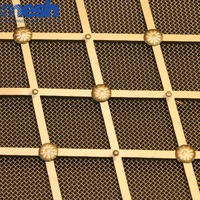 Grille décorative en acier inoxydable tressé pour inserts de portes d'armoires, cloison de meubles de cuisine, écran de séparation de pièce