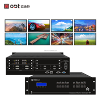 Conmutador de Matriz Híbrido Modular 8x4 4K HD sin Interrupciones MI VGA DVI SDI HDBaseT con Control TCP/IP RS232 para Sala de Conferencias ODT-3U08HF04A